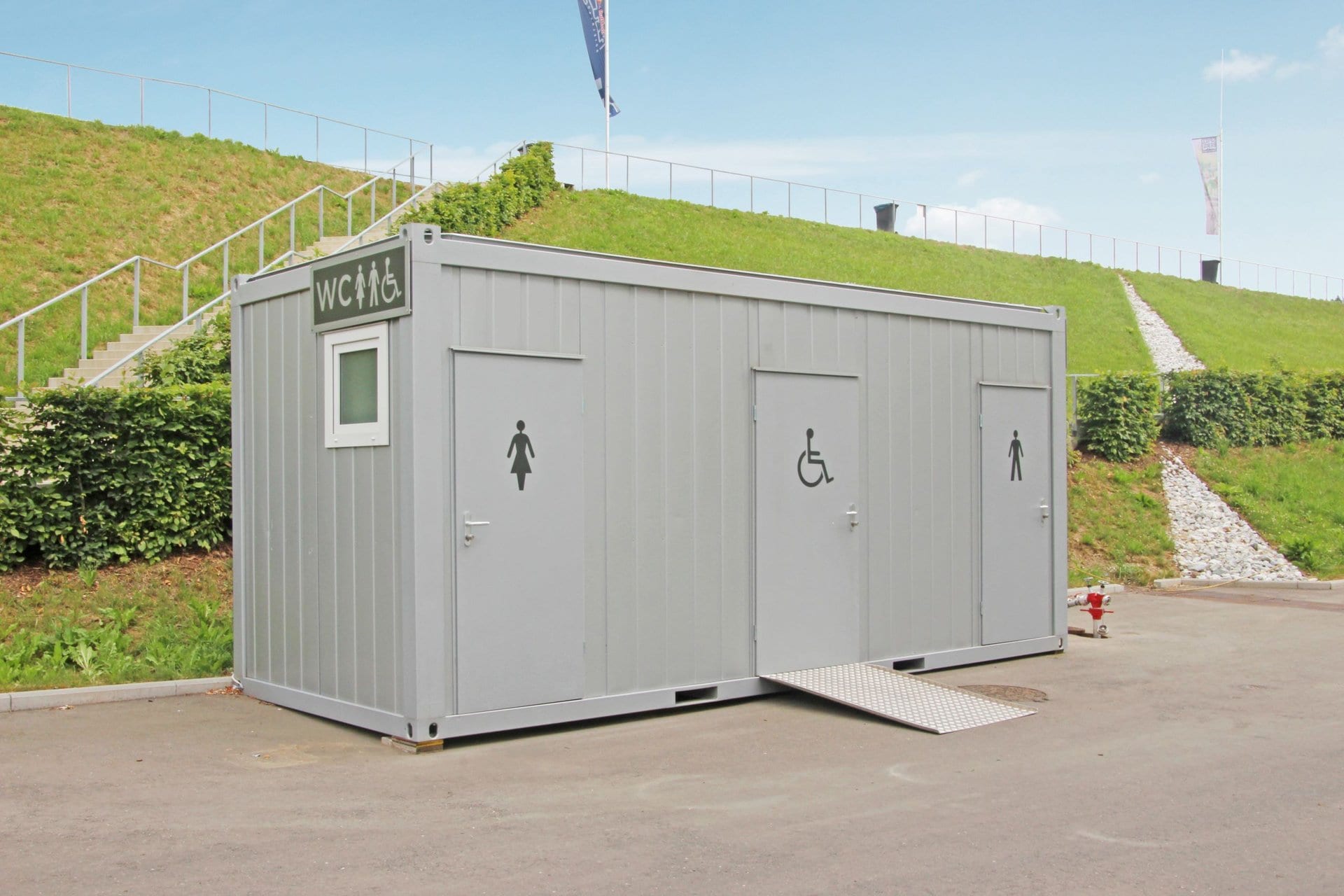 Modulo prefabbricato CONTAINEX ad uso sanitario e WC